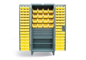 4 drawer bin cabinet