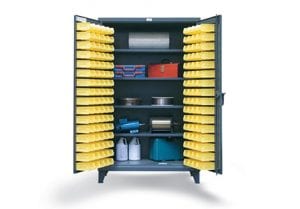 4 shelf bin storage cabinet