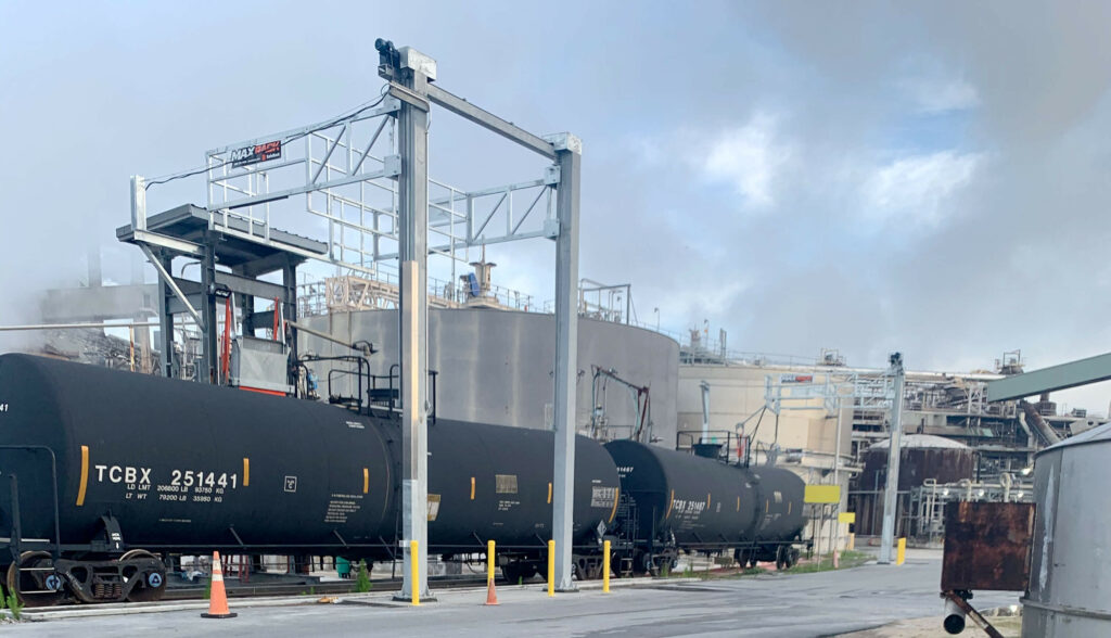 Caustic Railcar Loading Rack