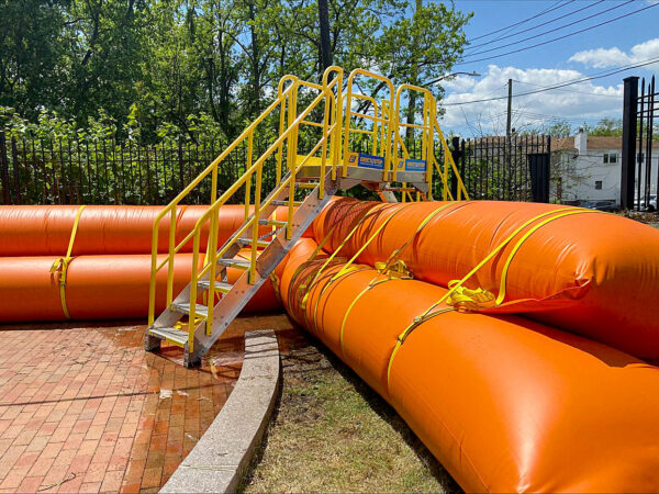 Flood Barriers crossover stairs