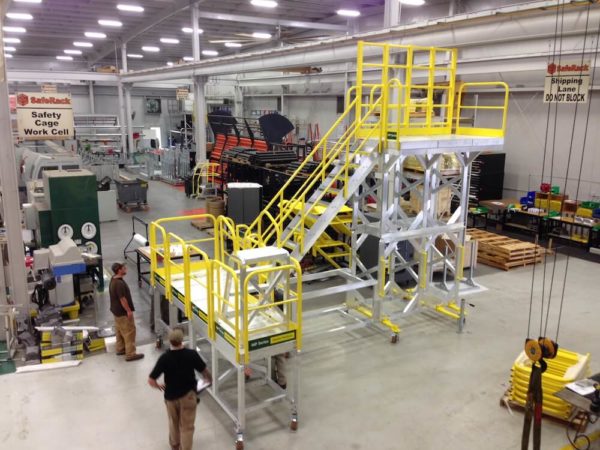 Custom Rolling Multi-Level Work Platform