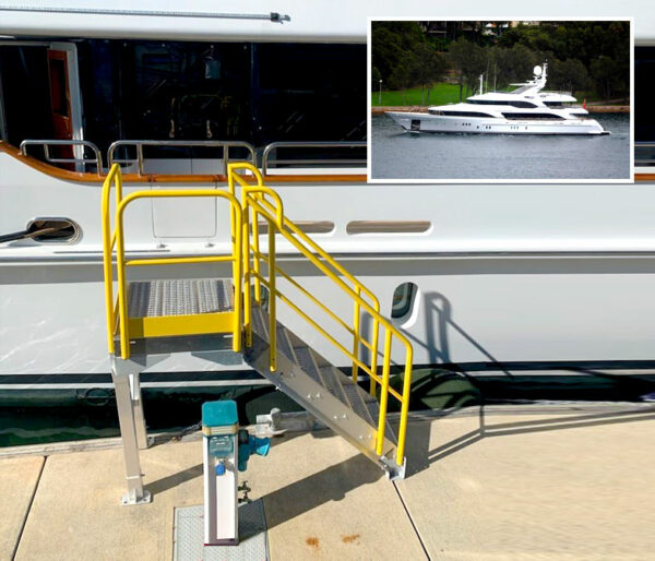 Boat access stair