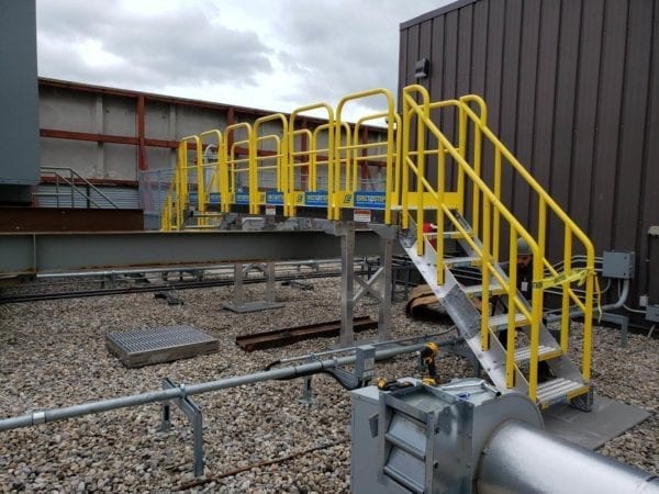 ErectaStep Crossover Stair Installation