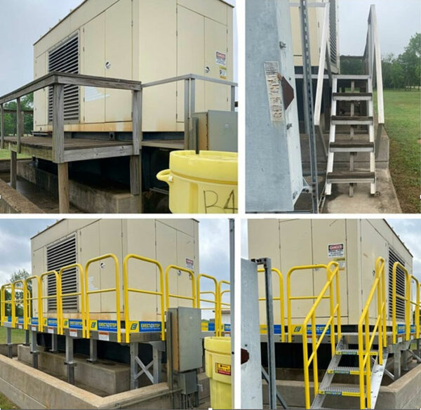 Generator Maintenance stairs