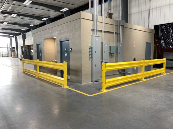 GuardRails protecting an in-plant building