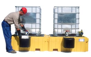 ibc spill pallet twin dispensing