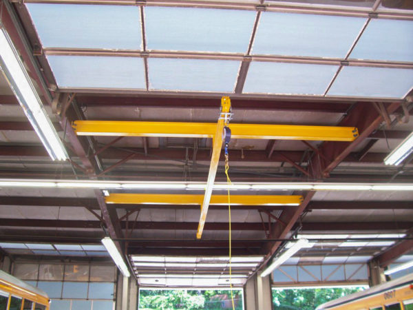 Trolly beam fall protection