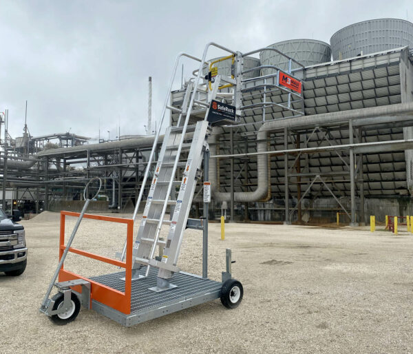mobile stair for a chemical facility in Texas