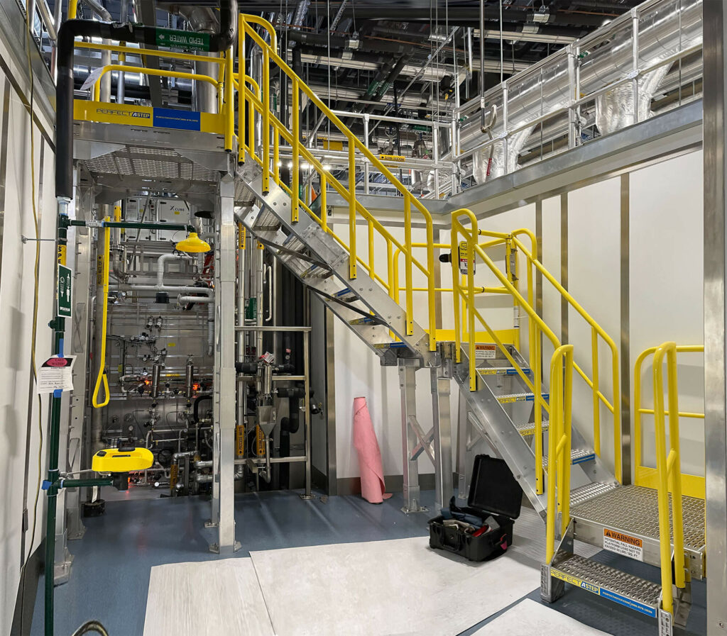 metal stairs pharmaceutical facility