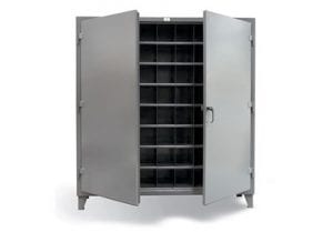 multifaceted metal bin storage