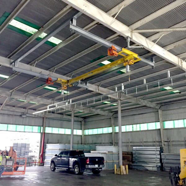 Overhead truck tarping system