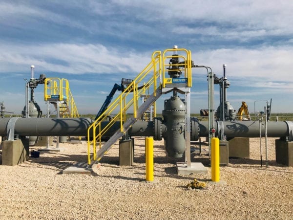 Pipeline Valve Access Metal Stair Platform