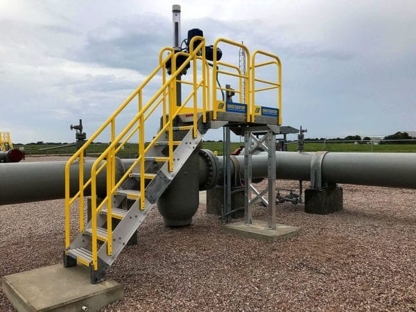 Access Platform and Precast Concrete Pads