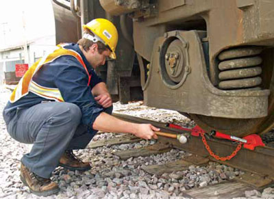 Railcar Chocks Whack Em