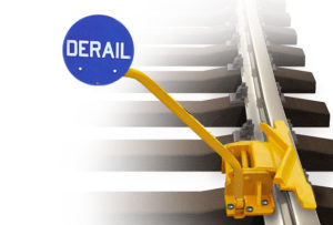 Railcar derail systems