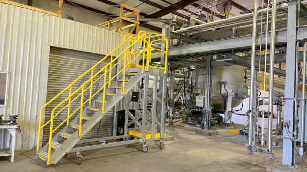 RollaStep Mobile Stair in Fertilizer Facility