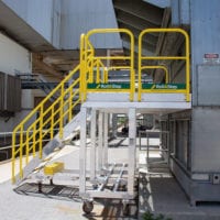 Rolling Metal Stair Platforms