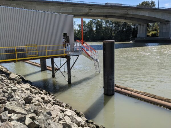 Barge Access Marine Gangway Installation in Vancouver