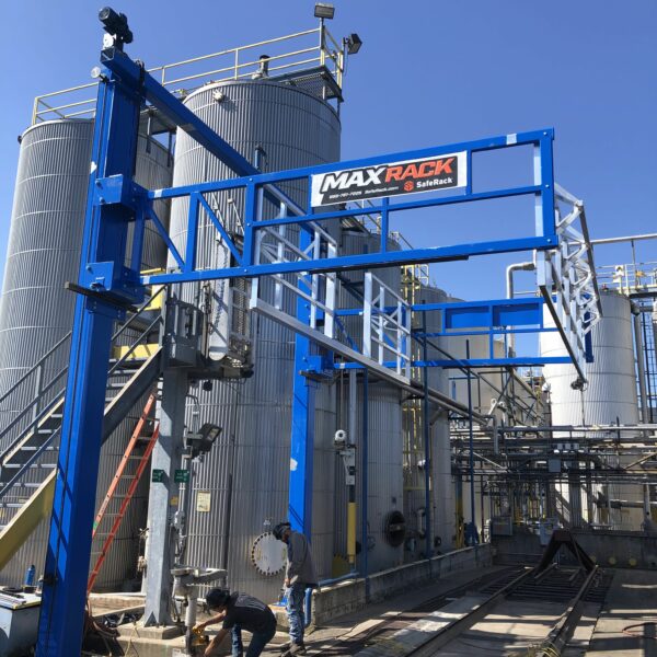 SafeRack MaxRack Installation at a Georgia Pacific facility in Albany Oregon