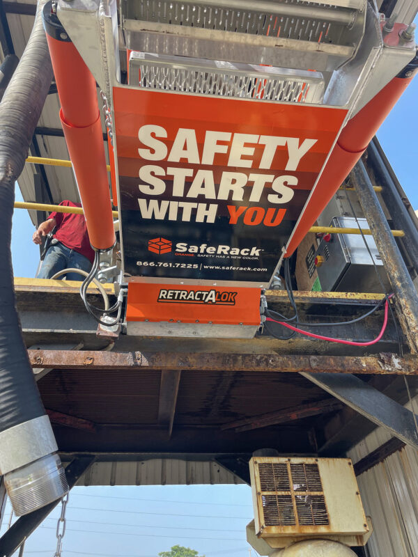 SafeRack GX SAS self adjusting stair truck loading Gangway, with RetractaLok at Greenpoint Agriculture in Decatur AL