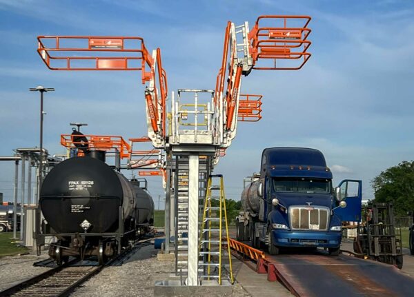 Brenntag Truck Railcar loading platform