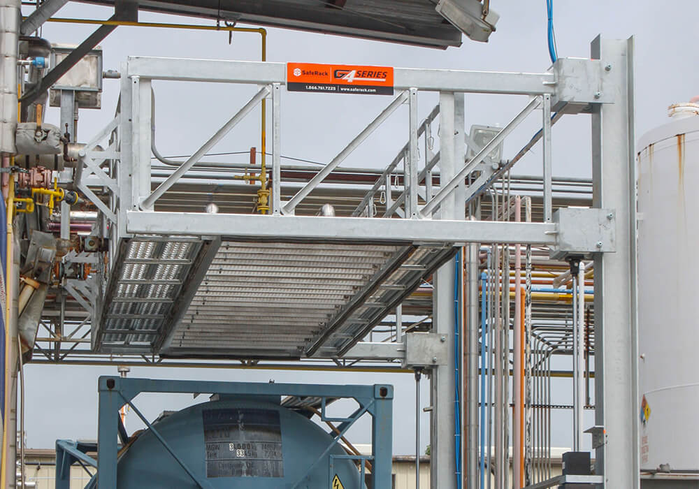 Truck Elevating Handrail Platform System