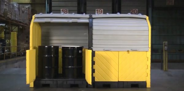 Ultra Hard Top P8 drum spill containment unit for 8 drums