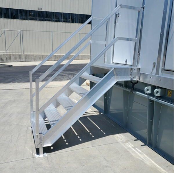 Utility power access stairs
