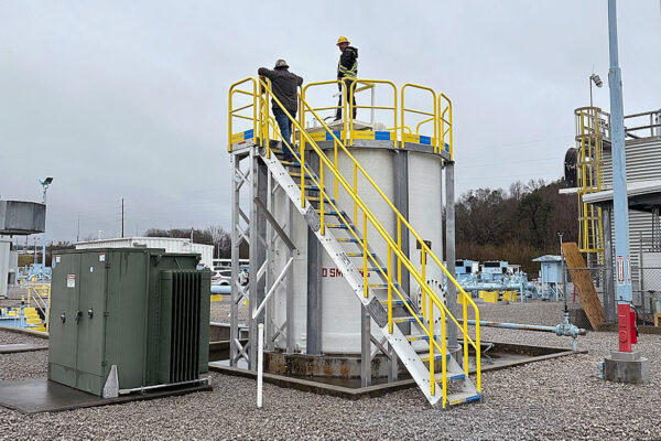waster water tank stair