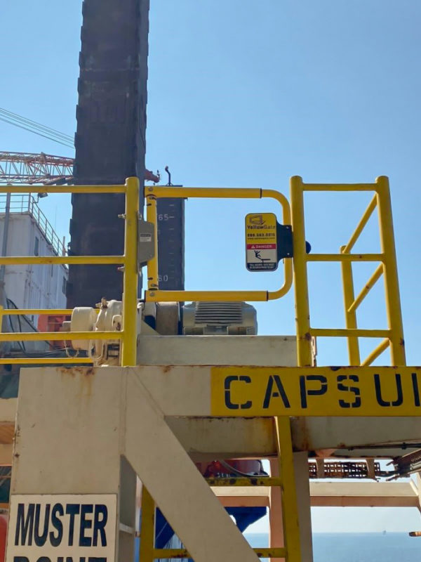 YellowGate Safety Swing Gate Fall Protection at a Qatar Petroleum facility