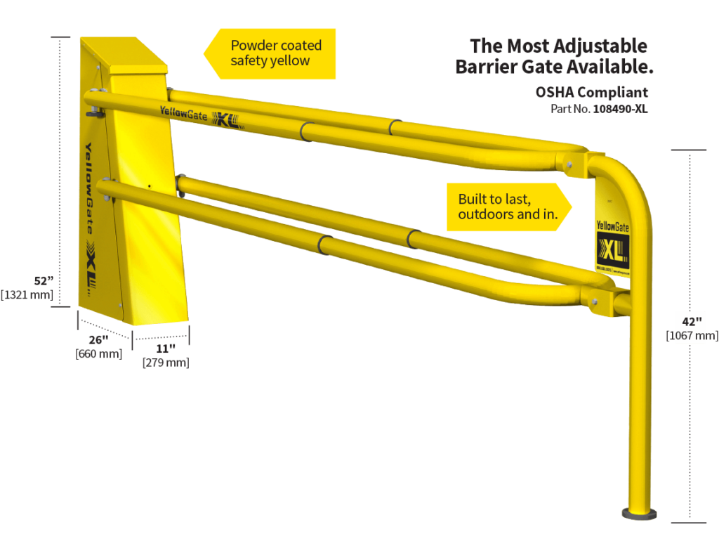 YellowGate XL Mezzanine Gates iso view