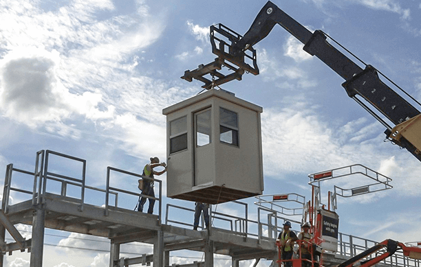 Metal Covered Operations Shed