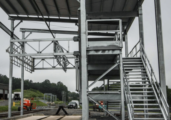 Metal Safety Canopy For Rail