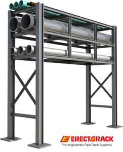 pre engineered industrial pipe rack