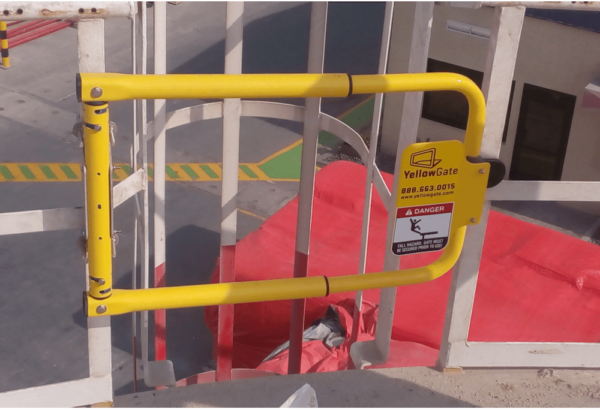 safety gate for platform ladders