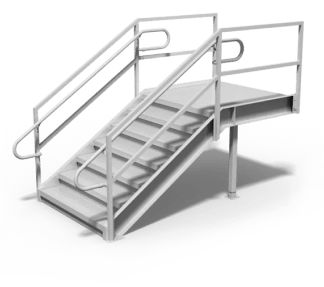 Upside Loading Dock Stairs